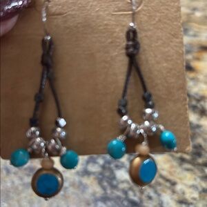 Telluride Turquoise Elegant Turquoise and Silver Dangle Earrings